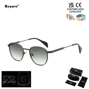 Boyarn 2027 Nuevas <span class=keywords><strong>Gafas</strong></span> de Sol Retro de Marco Pequeño, Modernas, Metálicas, Cuadradas, Versátiles, para Hombre y Mujer - Product Image 3