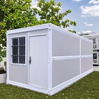 Maison conteneur respirante en panneaux sandwich d'acier préfabriqués détachables de 20 pieds - Mini-maison moderne pour hôtel, villa, modulaire et portable