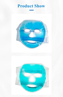 Masque facial réutilisable en gel rafraîchissant, thérapie chaude et froide, masque facial en glace, fabricant OEM, logo personnalisé