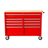 Banc de travail de garage robuste, coffre à outils rose, armoire à outils sur roulettes