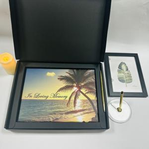 <span class=keywords><strong>Livre</strong></span> <span class=keywords><strong>d</strong></span>'invités funéraires de style moderne SM-JZ072 ensemble pour mémorial et condoléances - Product Image 2