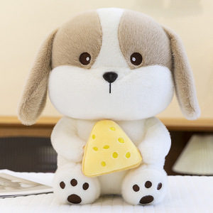 ตุ๊กตาสุนัขชีสการ์ตูน ของขวัญวันเกิดสำหรับเด็กผู้หญิงและเด็กๆ ตุ๊กตาสุนัขน่ารักแบบกำหนดเอง ตุ๊กตาผ้าฝ้ายนุ่มพิเศษ ขายส่ง - Product Image 3