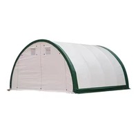 Carpa de Almacenamiento Industrial Plegable Tipo Salón con Doble Armazón y Alta Resistencia