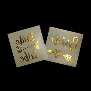 Tatuaggio Temporaneo per il Corpo con Foglia d'Oro a Trasferimento d'Acqua, Molto Popolare per Addii al Nubilato - Product Image 2