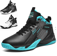 Nouvelles chaussures de basketball pour hommes, tige en maille, semelle intermédiaire en TPU, semelle extérieure en PVC, fermeture à lacets, style tendance pour la course en extérieur et le streetwear