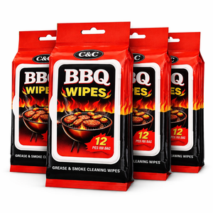 Salviette Extra Spesse per Pulizia Barbecue Multiuso, Ricarica con Punti Adesivi - Product Image 5