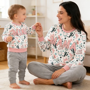 <span class=keywords><strong>Sweat</strong></span>-shirt <span class=keywords><strong>personnalisé</strong></span> <span class=keywords><strong>papa</strong></span> et mini pull de noël en bambou pour homme <span class=keywords><strong>sweat</strong></span>-shirt ras du cou en éponge de bambou - Product Image 5