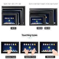 PC industriel à écran tactile capacitif de 10,1 pouces avec cadre de 3 mm en alliage d'aluminium, VGA RK3568 (A64/RK3288/RK3399/RK3588) en stock