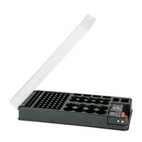 Estuche Organizador de Baterías 116 con Probador para Baterías AAA, AA, C, D, 9V y de Botón, Diseño Simple, Portátil, Gran Capacidad