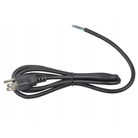 Câble d'alimentation CA standard américain, isolation en PVC solide, prise femelle IEC CN 110V pour ordinateur de bureau PC CE pour la vente en gros