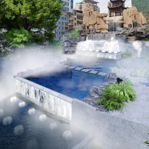 <span class=keywords><strong>Fontaine</strong></span> à brume et à brouillard avec éclairage, prend en charge diverses méthodes d'installation telles que le montage au sol, le montage mural et le montage encastré. - Product Image 5