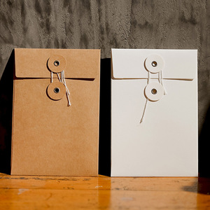 Retro Đơn Giản Trống Khóa <span class=keywords><strong>Kraft</strong></span> Màu Giấy Ví Phong Bì Cho Bưu Thiếp Lưu Trữ Với Biểu Tượng Tùy Chỉnh Quà Tặng Phong Bì - Product Image 2