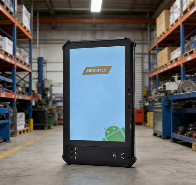 New WOSHUO T10-02 10.1 Inch Android RFID NFC Waterproof Rugged Tablet PC 4G WiFi for Warehouse Logistics Transportation