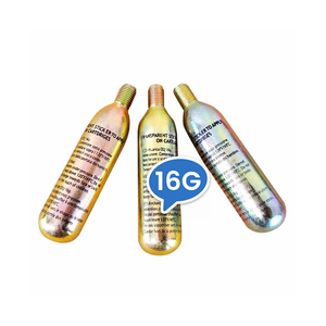 Cartucho de CO2 de Acero de 16 Gramos, Grado Alimenticio, Baja Presión, Recarga para Máquinas de <span class=keywords><strong>Soda</strong></span> y Cerveza, Cilindro Portátil - Product Image 4