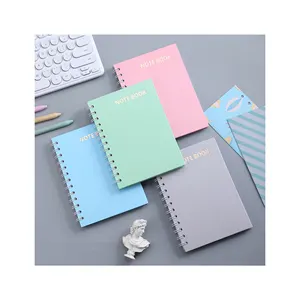 new design a6 notebook b6 horizontal line notepad color cover coil note book