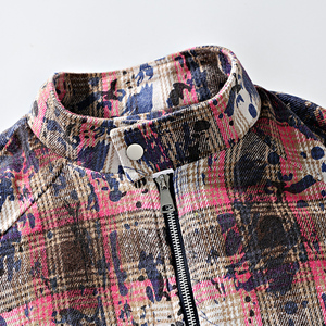 Chemise à carreaux personnalisée avec logo pour hommes et femmes, nouvelle collection printemps-automne, chemise à manches longues pour jeunes, veste à carreaux tendance - Product Image 5