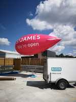 Zeppelin gonflable, ballons aériens à l'hélium pour la publicité, gonflables