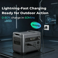 Station d'alimentation portable ODM OEM 2500W LiFePO4, panneau solaire, onde sinusoïdale pure, charge rapide, contrôleur MPPT, compresseur d'air pour voiture, allume-cigare