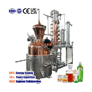 Tw 300L/400L/500L/600L อุตสาหกรรมเครื่องแปรรูปไวน์เครื่องดื่มที่มีการกลั่นยังคงทองแดงอุปกรณ์การกลั่นที่สมบูรณ์ - Product Image 1