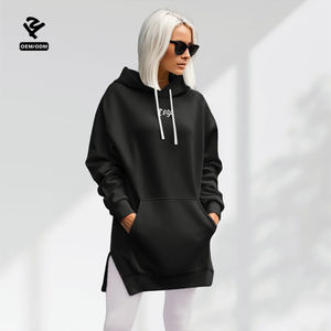 <span class=keywords><strong>Sweat</strong></span> à <span class=keywords><strong>capuche</strong></span> personnalisé automne femmes goutte-épaule <span class=keywords><strong>sweat</strong></span> décontracté avec <span class=keywords><strong>capuche</strong></span> à la mode Streetwear pull longue robe à <span class=keywords><strong>capuche</strong></span> pour les femmes - Product Image 6