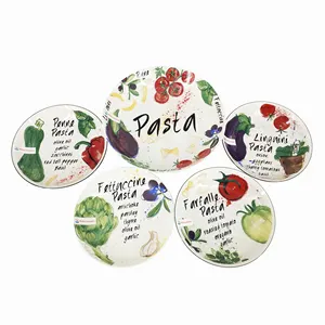 2021 Nieuwe Ontwerp Hot Verkoop Hoge Kwaliteit 5Pc Italiaanse Pasta Bowl Set In Geschenkverpakking/Pasta Set, fabriek Direct