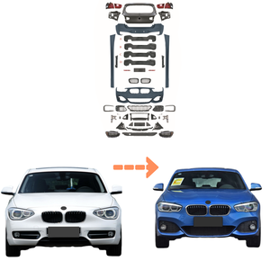Kit di Carrozzeria Hancheng per <span class=keywords><strong>BMW</strong></span> <span class=keywords><strong>Serie</strong></span> <span class=keywords><strong>1</strong></span> <span class=keywords><strong>F20</strong></span> 2012-2014, Aggiornamento e Conversione al Modello 15-18 con <span class=keywords><strong>Accessori</strong></span> e Paraurti Anteriore e Posteriore - Product Image 1