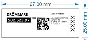 Étiquette adhésive amovible en plastique, sérigraphiée, anti-contrefaçon, avec code QR et numéro de séquence, fourniture OEM - Product Image 5