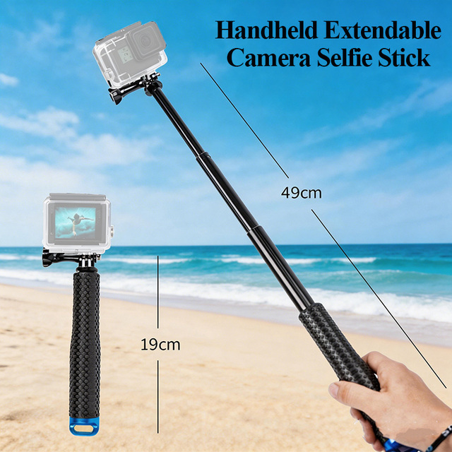 High Quality ABS Handheld Telescopic Camera Selfie Stick 19inch Various Colors Anti-Shake Retractable Portable Flexible Action