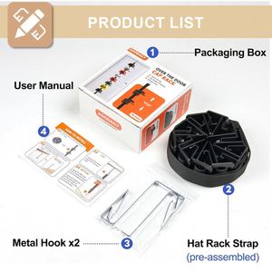 Adjustable Folding Fabric <b>Hat</b> Display Rack for Home Storage - Product Image 5