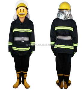 Vêtements de Sécurité <span class=keywords><strong>Pompier</strong></span> Bottes Casque Équipement Sauvetage d'Urgence Uniforme de Lutte contre l'Incendie Tenue d'Intervention - Product Image 4