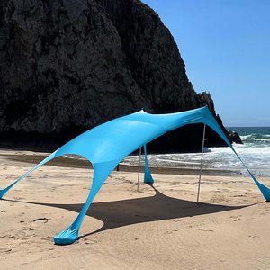 Thiết kế mới bán buôn UPF 50 + nơi trú ẩn mặt trời bảo vệ lều Tarp Ánh sáng trọng lượng bãi biển bóng râm lều - Product Image 4