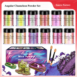 Pigmento Camaleón de Fábrica, 12 Colores, 5g, Polvo de Cromo para Resina Epoxi, Polvo de Mica, Perla Camaleón para Fabricación de Joyería - Product Image 2