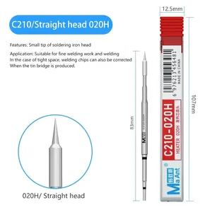 C210 Punta de soldador integrado S210 Núcleo de calefacción Conducción de calor eficiente para Estación de soldadura <span class=keywords><strong>JBC</strong></span> T210 T26 A9 - Product Image 6