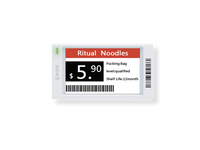 Zkong 3.7 inci e-ink ESL tampilan kertas elektronik BLE/WiFi & NFC rak Supermarket Tag harga sistem EAS