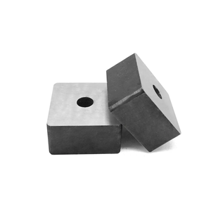 Aimant Alnico <span class=keywords><strong>Blaco</strong></span> 45x45x15 avec trou de 9 mm, mandrin magnétique pour le meulage et la réparation - Product Image 2