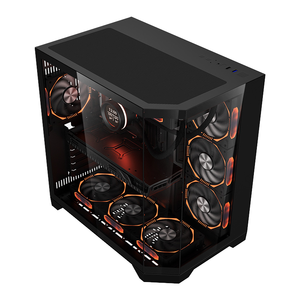 MEIJI New Style Gaming <span class=keywords><strong>PC</strong></span> Full Tower Steel Gabinete ATX Computer Case Tersedia Stok Penjualan Panas <span class=keywords><strong>PC</strong></span> dengan Lampu LED - Product Image 3