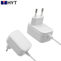 12V/24V DC 1,5A Hohlstecker-Adapter für EU/USA/UK/AU/JP/KR/CN 90 Grad CC/CV Modus Netzteil für LED-Beleuchtung