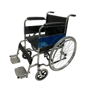 Fauteuil roulant manuel avec roues à rayons de 24 pouces, léger, en acier au carbone, pliable et portable, pour la mobilité des personnes âgées - Product Image 4
