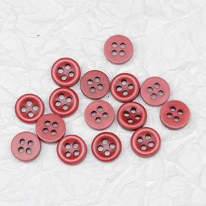 Trong Kho Bán Buôn Retro Phong Cách Màu Đỏ <span class=keywords><strong>Mini</strong></span> Vòng 4-Lỗ Nút Tùy Chỉnh Chất Lượng Cao Nhựa Nhựa Nút Cho Áo Sơ Mi Trang Trí - Product Image 4