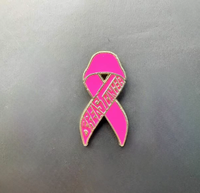 Broche ruban rose Badge international de prévention du sida et du cancer du sein Logo promotionnel Broche de sensibilisation au cancer du sein
