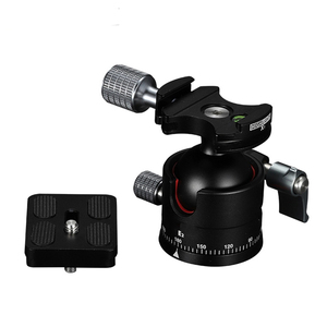 Tête de trépied pivotante à 360 degrés en alliage d'aluminium robuste pour appareil photo - Product Image 2