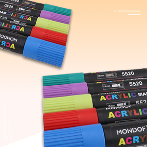 Wholesale Office School Supplies 15MM Tip Acrylic Marker Pen Set Permanent Ink for Paper Writing for Stationery Products - Product Image 4