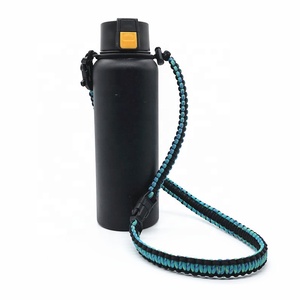 De alta calidad, proveedor de China, mano tejer larga ajustable paracord botella de mango 550 paracord correa de hombro - Product Image 2