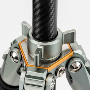 Ağır kamera tripodu tüm Terrian karbon Fiber Tripod standı Dslr kamera için taşınabilir fotoğraf fotoğraf Tripod - Product Image 6