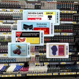Étiquette de rayon électronique (ESL) BLE 5.0 de 1,8 pouce pour les rayons de supermarché - Matériel ABS, autonomie de la batterie de 5 à 7 ans, prix personnalisable - Product Image 1