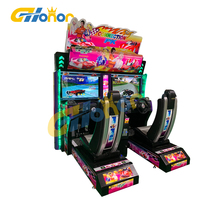 Console de jeu de voiture de course avec pièces de monnaie, Machine de jeu d'arcade pour terrain de jeu intérieur