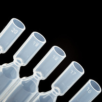 Conteneur jetable transparent bouteille cosmétique de 1.5ml gouttes pour les yeux produits de beauté personnalisés bouteille de solution saline pour les yeux bouteille en plastique souple