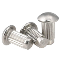 Rivets aveugles en acier inoxydable 304 de haute précision, plaqués zinc, à tige moletée, taille personnalisée, certifiés ISO15977, fixation industrielle