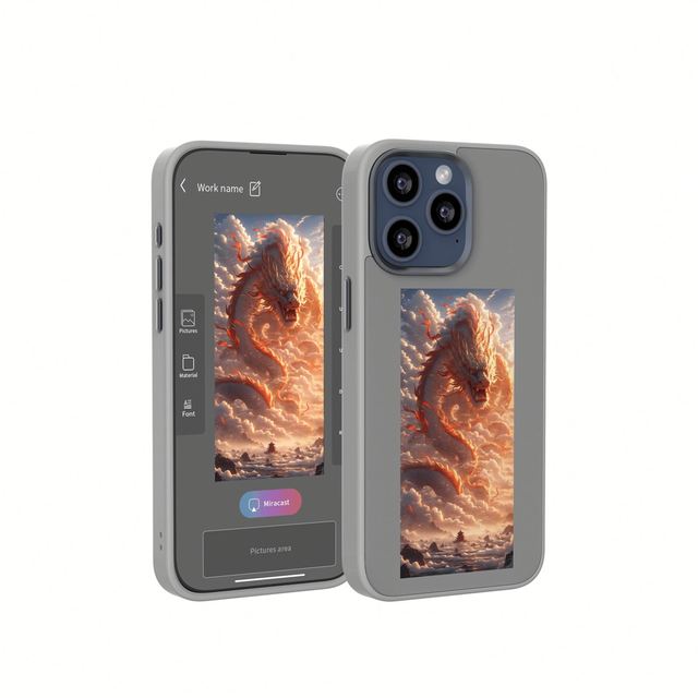 2025 New Arrival Smart E Ink Display NFC Mobile Phone Case With Free APP