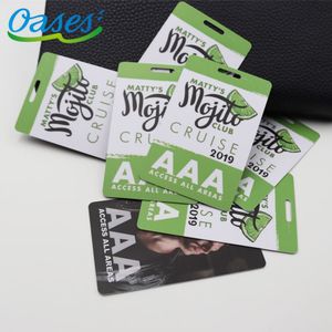 การพิมพ์รูปร่างแบบกําหนดเองพลาสติก Vip <span class=keywords><strong>Pass</strong></span> นามบัตรนิทรรศการกิจกรรมป้ายผ่านพร้อมเชือกเส้นเล็กสําหรับกิจกรรม - Product Image 3